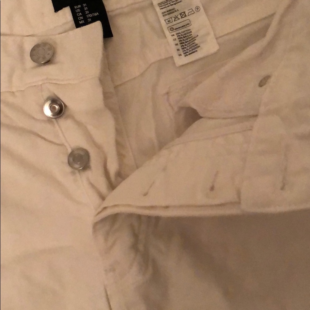 White Jean Shorts - Picture 3 of 5